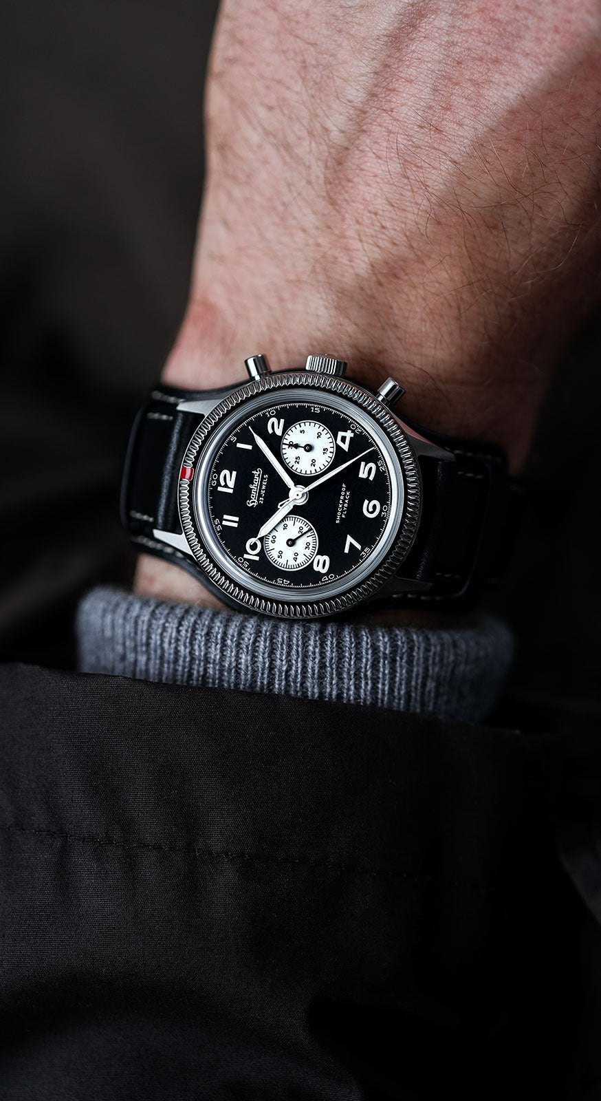 Montre Hanhart 417 ES Flyback Panda - 1954 - H721.211-7010