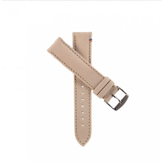Bracelet Montre Avel & Men Toile Port Louis Blanc Lin