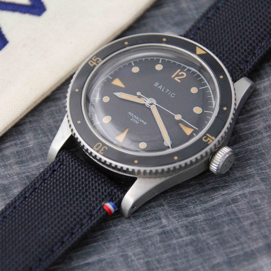 Bracelet Montre Avel & Men Toile Port Louis Navy Foncé