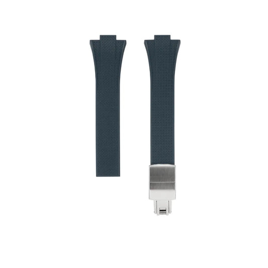 Bracelet Montre Delugs Caoutchouc CTS Bleu Marine Tissot PRX 40 mm