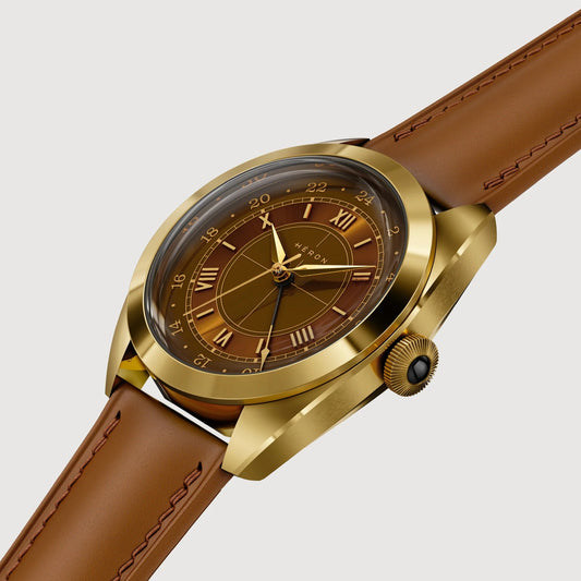 Montre Héron Mirabel GMT - Marron 4003-A