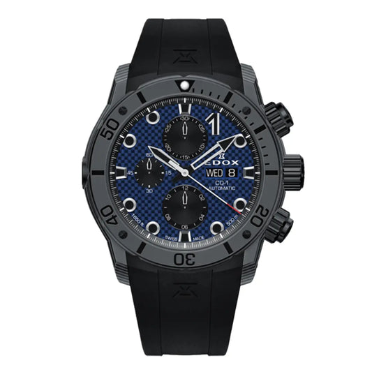 Montre Edox CO-1 Carbone Chronographe Automatique 01125-CLNGN-BUNN