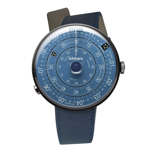 Montre Klokers Klok 01-D7-B Blue Note Ø44 Heritage + Bracelet Mystère Offert (3 bracelets en tout)