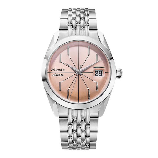 Montre Nivada Grenchen Antarctic Spider Salmon Date 32042A