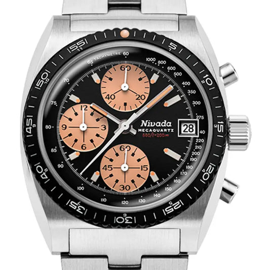 Montre Nivada Grenchen Chronosport Mecaquartz Salmon 77002Q