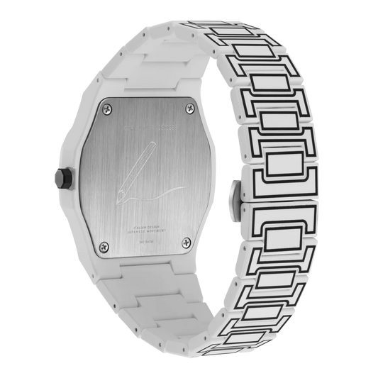 Montre D1 Milano White Sketch Polycarbon 40,5mm D1-PCBJ34
