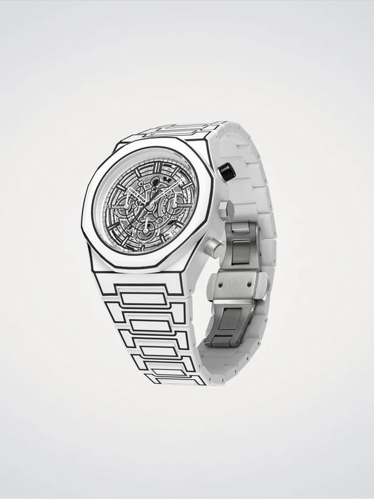 Montre D1 Milano White Sketch Polychrono D1-PHBJ13