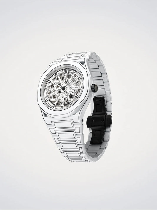 Montre D1 Milano White Sketch Skeleton D1-SKBJ20