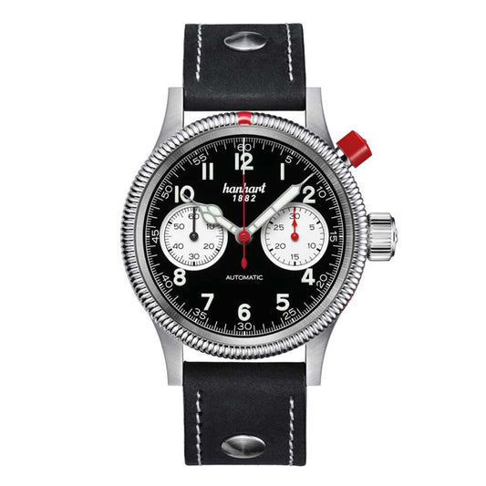 Montre Hanhart PIONEER Mk I Reverse Panda 40 mm 714.211-6428