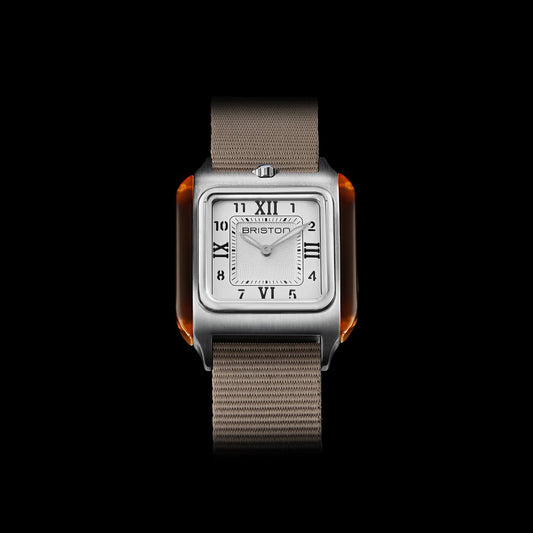 Montre Briston Streamliner Kennedy 30 Tortoise Blanche 252030.SA.T.2.NT