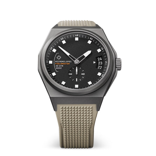 Montre Micromilspec Fieldmaster Microblasted Titanium