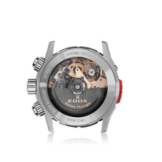 Montre Edox CO-1 Chronographe Automatique Noire 01128-3NRCA-NN