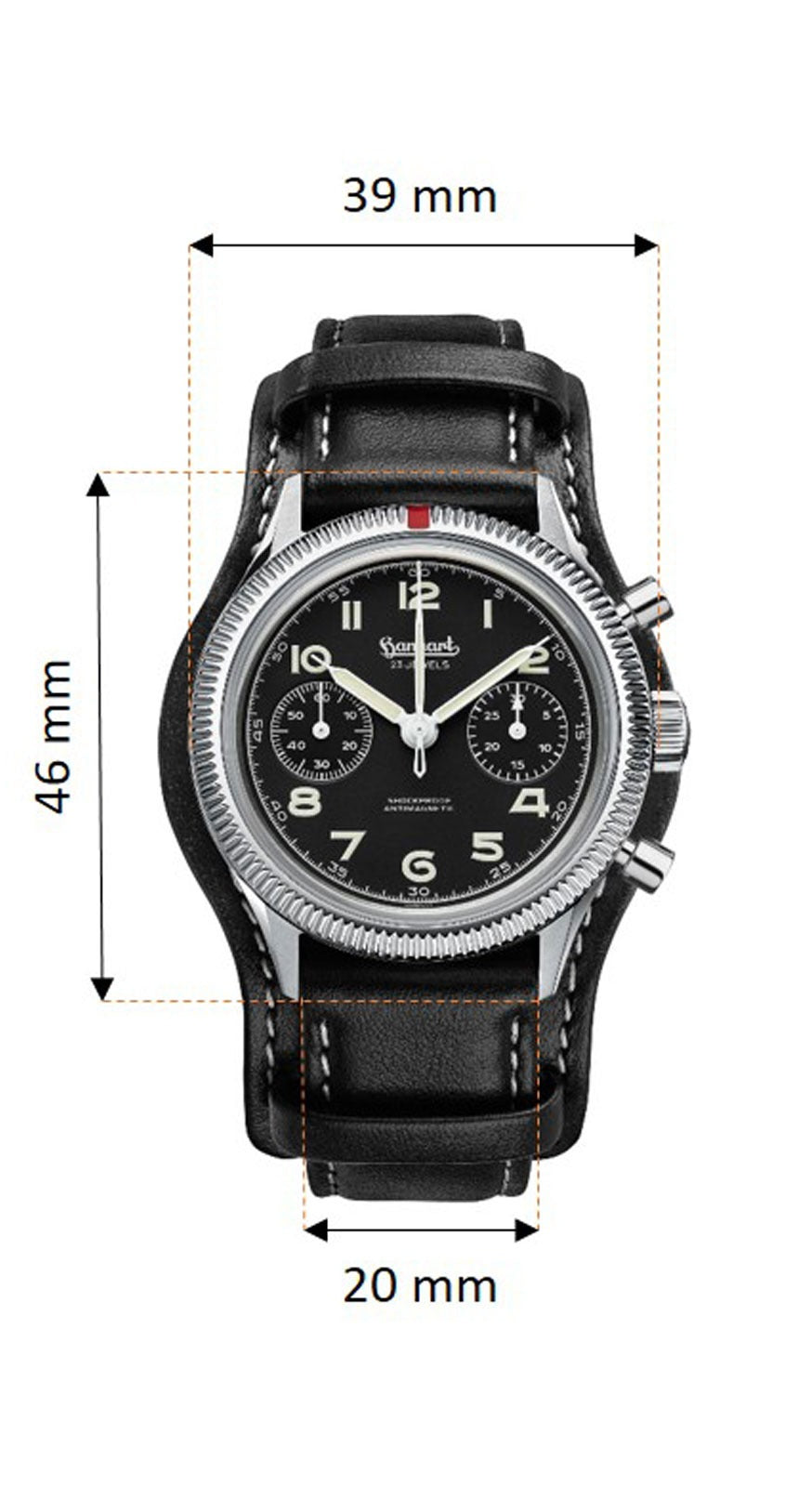 Montre Hanhart 417 ES 39mm H701.210-7010