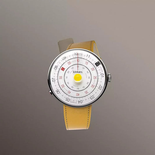 Montre Klokers KLOK 01 Ø44 Yellow Sun Heritage + bracelet offert nato noir