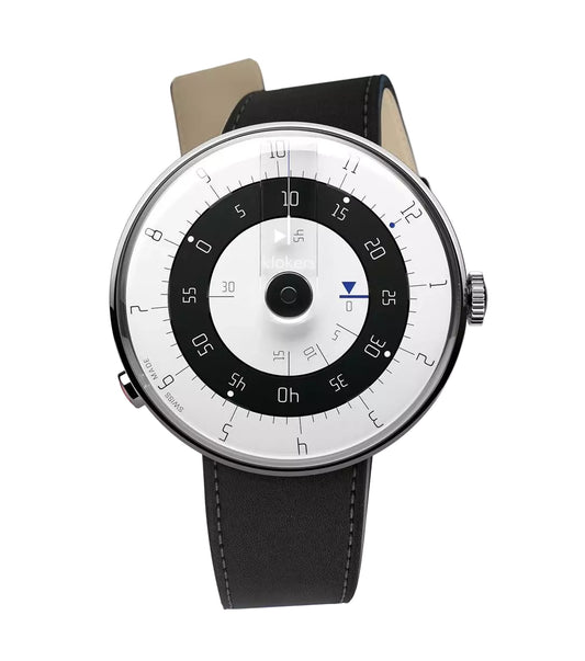 Montre Klokers KLOK 01 M5 Ø44 Minimal + bracelet offert nato noir et blanc