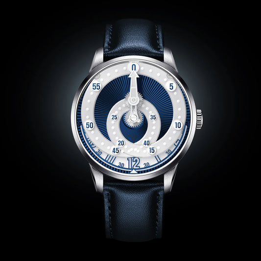 Montre Mandetbrote Secret Orbital Navy Silver