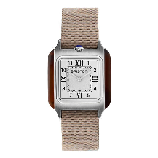 Montre Briston Streamliner Kennedy 30 Tortoise Blanche 252030.SA.T.2.NT