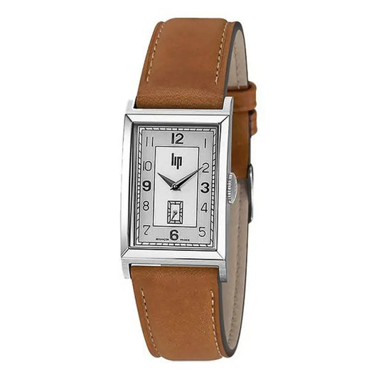 Montre LIP Churchill T24 Silver Bracelet marron 671276