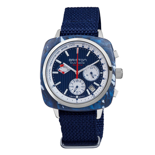 Montre Briston Clubmaster Regatta x Les Plus Belles Baies du Monde - Bleu 241542.SP.NB.15