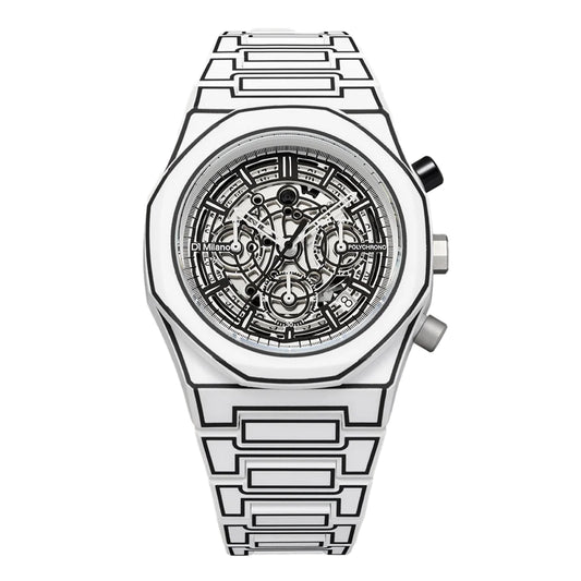Montre D1 Milano White Sketch Polychrono D1-PHBJ13
