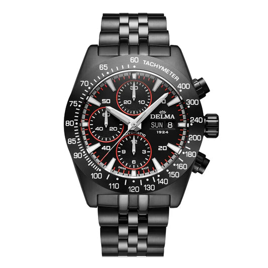 Montre Delma Montego Black & Red edition 44701.732.6.031