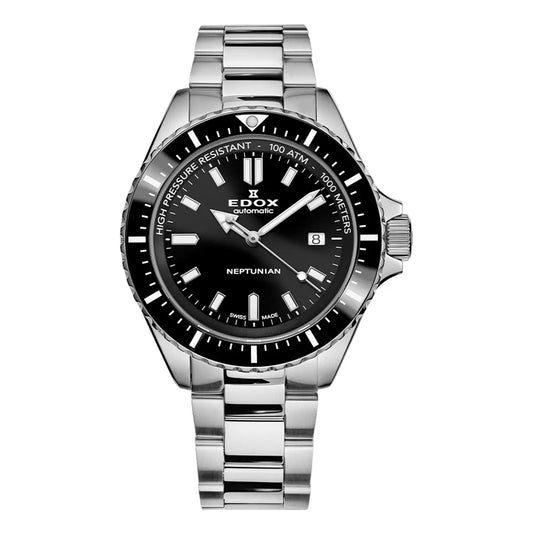 Montre Edox Neptunian Automatique Noire 80120-3NM-NIN