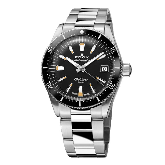 Montre Edox Skydiver 38mm Noire 80131-3NM-NIB