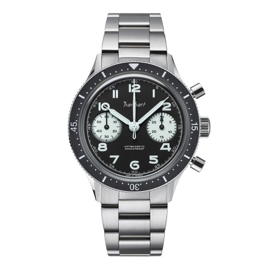 Montre Hanhart 415 ES Reverse Panda 39 mm H703.211-6428