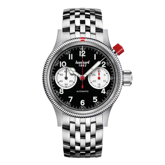 Montre Hanhart PIONEER Mk I Reverse Panda 40 mm 714.211-6428