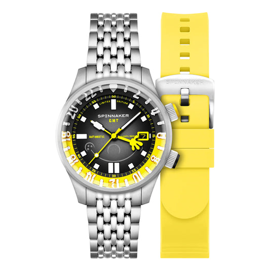 Montre Spinnaker Bradner GMT Bob l'Eponge Jaune automatique SP-5162-11