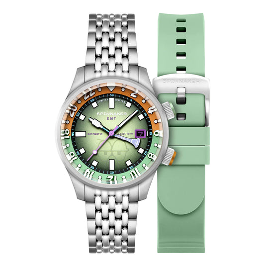 Montre Spinnaker Bradner GMT Carlo Tentacule Vert automatique SP-5162-33