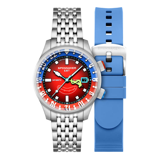 Montre Spinnaker Bradner GMT Mr. Krabs Rouge automatique SP-5162-22
