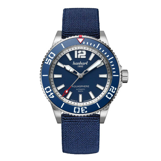Montre Hanhart Aquasphere FreeFall Blue 42mm 772.270-6428