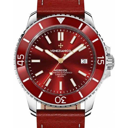 Montre Venezianico Nereide 42 3321503 Cuir rouge image2