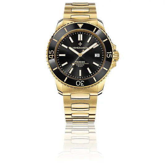 Montre Venezianico Nereide 42 Gold Black 3321508C image1