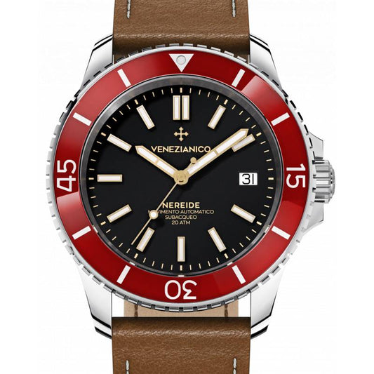 Montre Venezianico Nereide 42 Rouge 3321506 Cuir image2