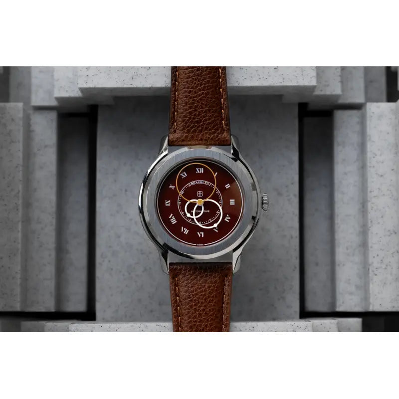 Montre Beaubleu Vitruve Origine Cognac B03-ORI-C-Cognac image6