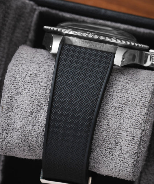 Bracelet Montre Delugs CTS Caoutchouc Tropical Noir