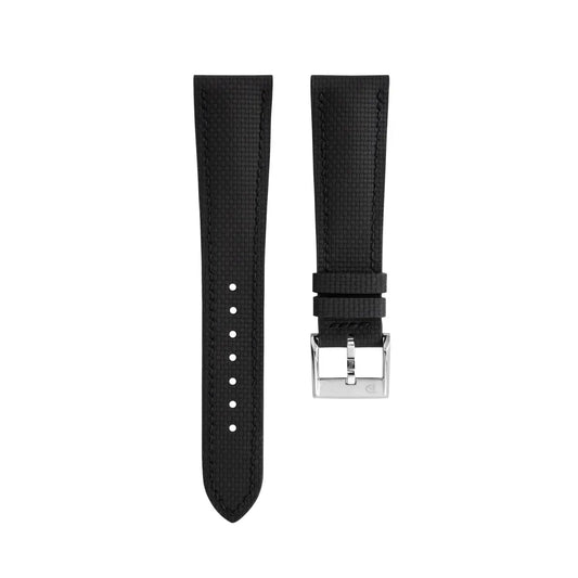 Bracelet Montre Delugs Toile de Voile Signature Noir