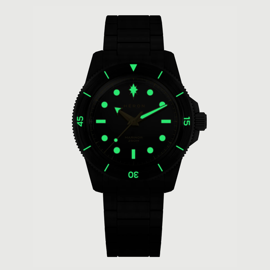 Montre Héron Marinor - Gilt & Black 3004-A