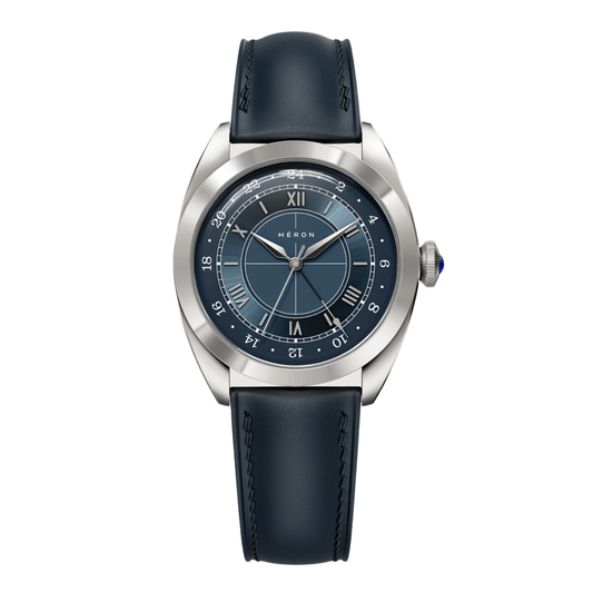 Montre Héron Mirabel GMT - Bleu 4004-A