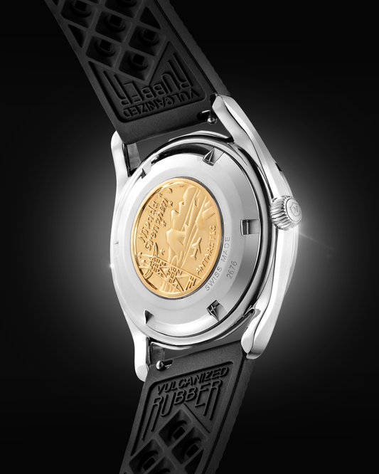 Montre Nivada Grenchen Super Antarctic Black & Orange 38mm Date 32056A20