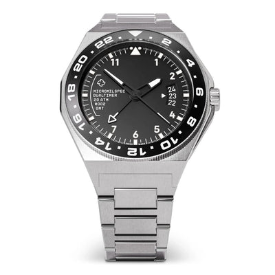 Image de Montre Micromilspec Dualtimer Pilot GMT Black Dial