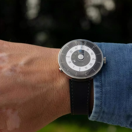 Montre Klokers KLOK 01-M3 Ø44 Minimal + Bracelet Nato Bleu Foncé Offert