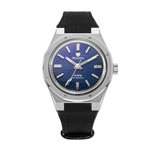 Montre Nivada Grenchen F77 Blue No Date 68001A77