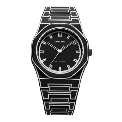 Image de Montre D1 Milano Black Sketch Polycarbon 40,5mm D1-PCBJ33