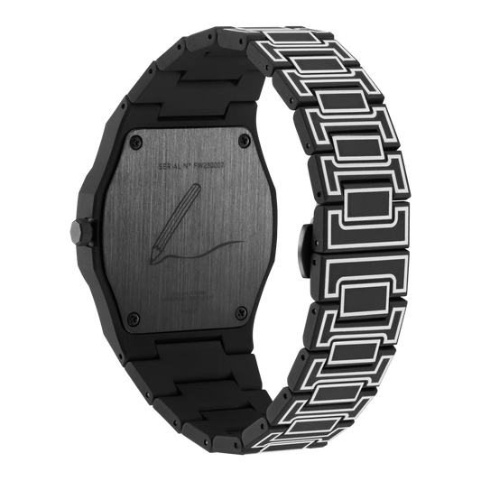 Montre D1 Milano Black Sketch Polycarbon 40,5mm D1-PCBJ33