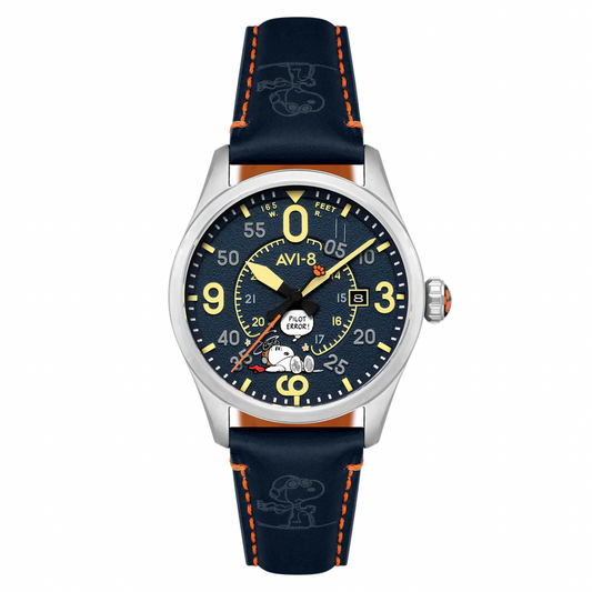 Avi-8 Spitfire Smith Automatic Snoopy Peanuts Flying Ace Pilot Error Blue Blunder