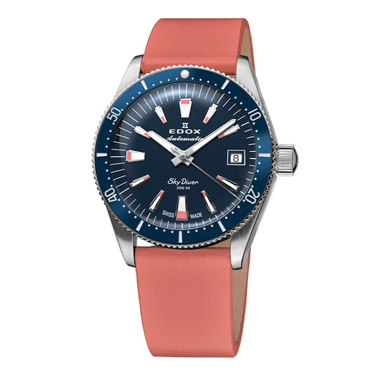 Montre Edox Skydiver 38mm Bleue 80131-3BUC-BUICO