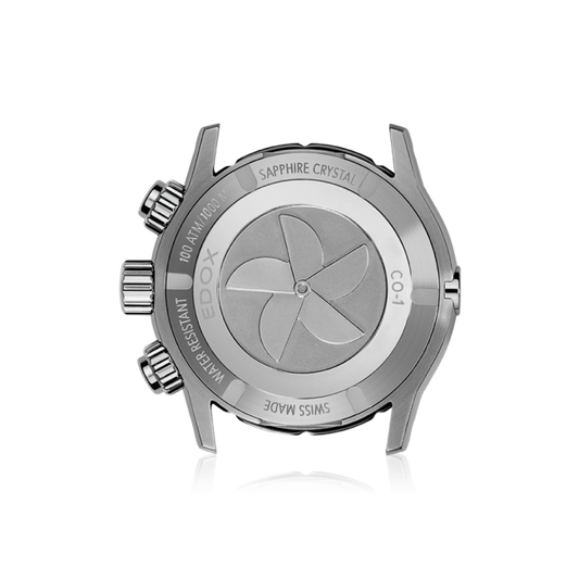 Montre Edox CO-1 Chronographe Quartz Blanche 10242-TINBN-VIDNO